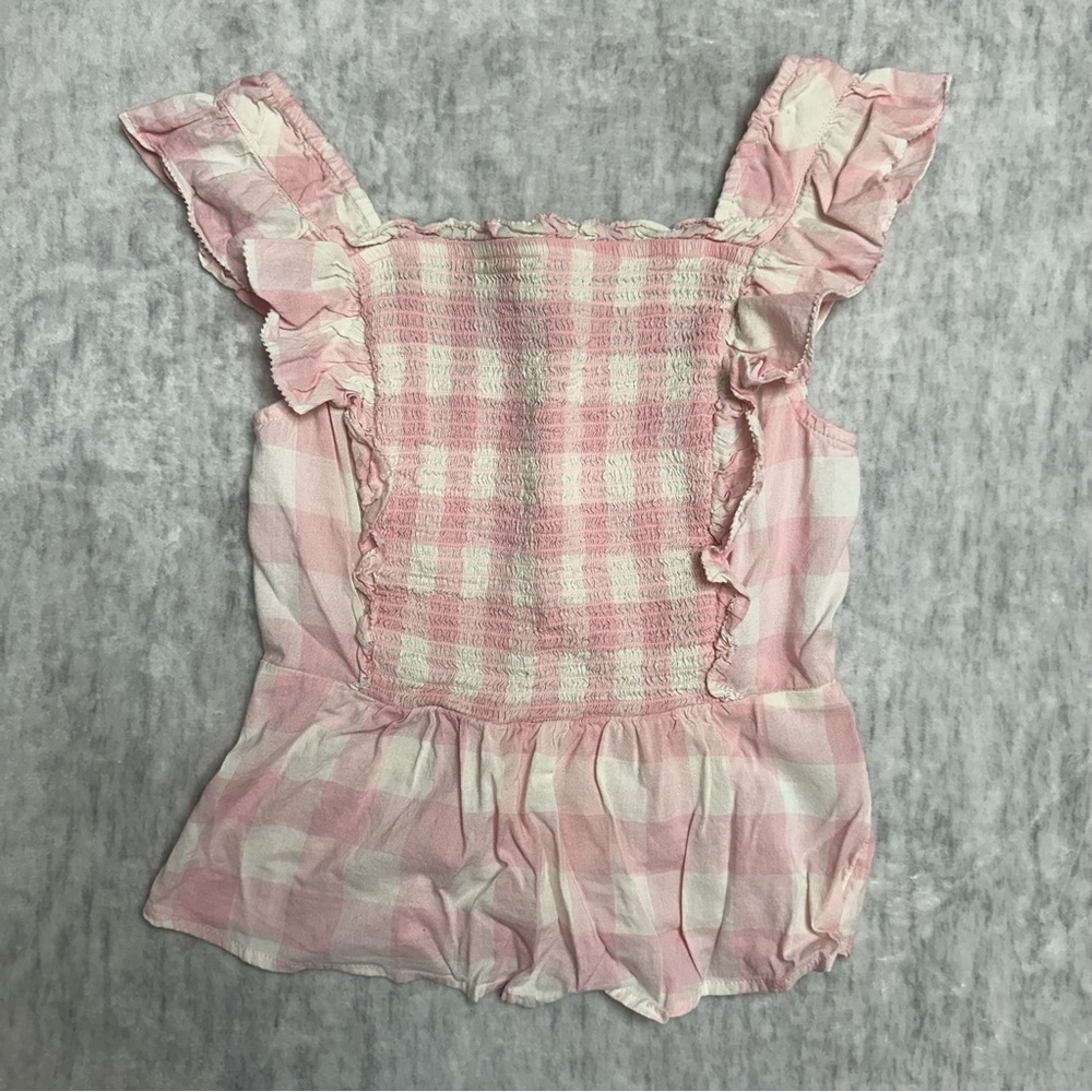 Old Navy Gingham Shirt - Pink/white